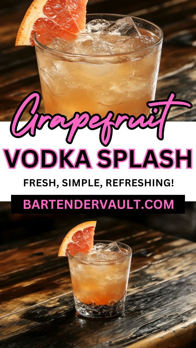 Grapefruit Vodka Splash
