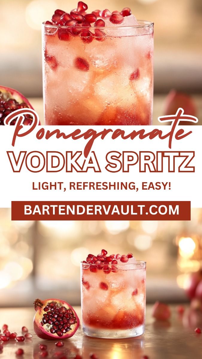 Pomegranate Vodka Spritz