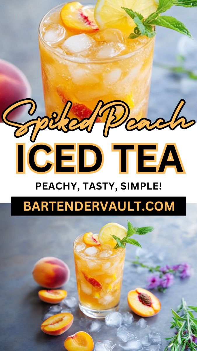 Spiked Peach Iced Tea