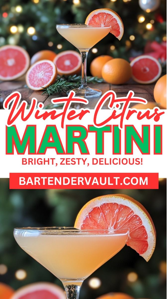 Winter Citrus Martini