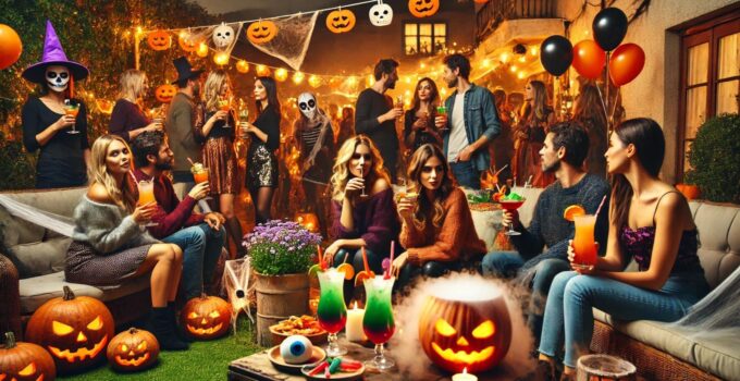 halloween cocktail party