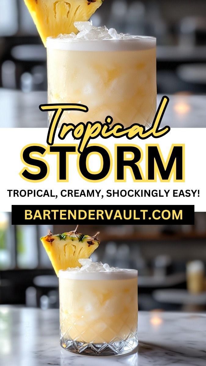 tropical storm easy vodka cocktail recipe